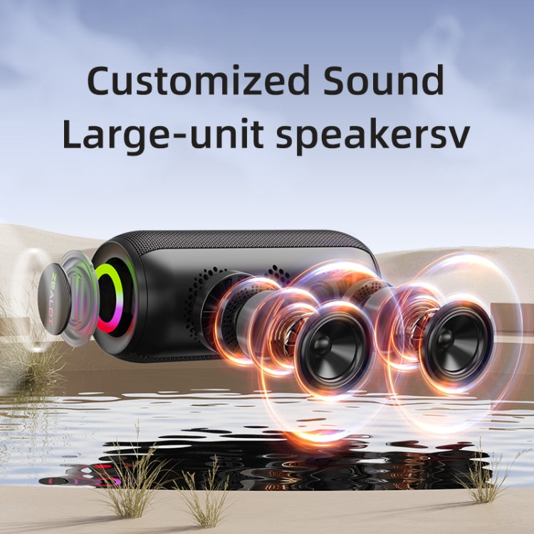 Zealot S32 Max 20W High Power Bluetooth Speaker with RGB Light(Grey) - free shipping - PMC Jewellery - Order now!