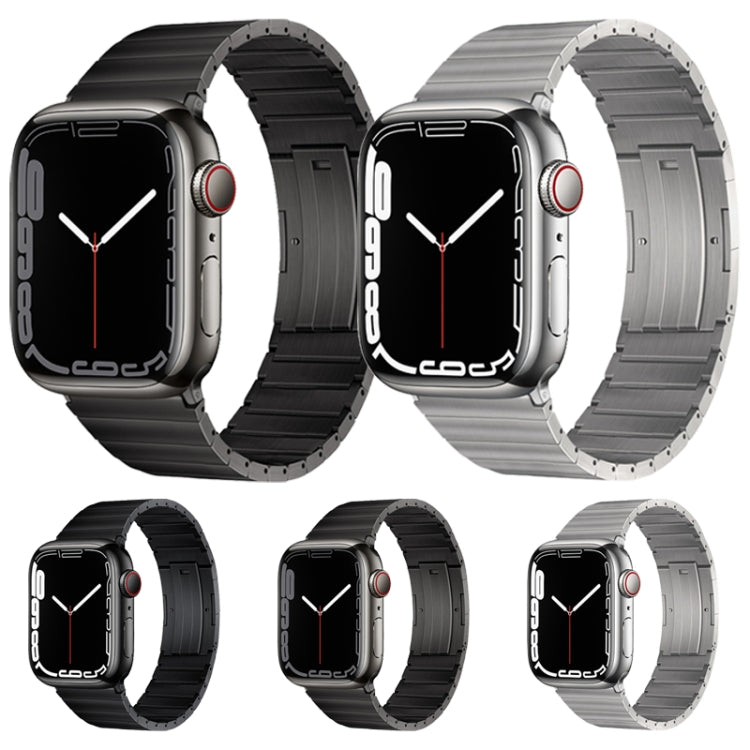 For Apple Watch SE 44mm PG60 Single Bead Bamboo Joint Titanium Metal Watch Band(Silver) - free shipping - PMC TechLife - Order now!
