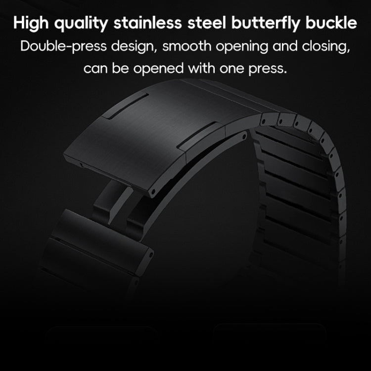 For Apple Watch 42mm PG60 Single Bead Bamboo Joint Titanium Metal Watch Band(Silver) - free shipping - PMC TechLife - Order now!