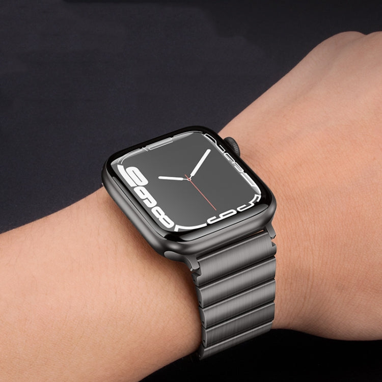 For Apple Watch Series 9 41mm PG60 Single Bead Bamboo Joint Titanium Metal Watch Band(Silver) - free shipping - PMC TechLife - Order now!