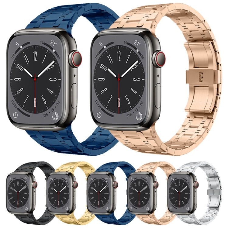 For Apple Watch 42mm PG94 Dual-link Modified Stainless Steel Watch Band(Silver) - free shipping - PMC TechLife - Order now!