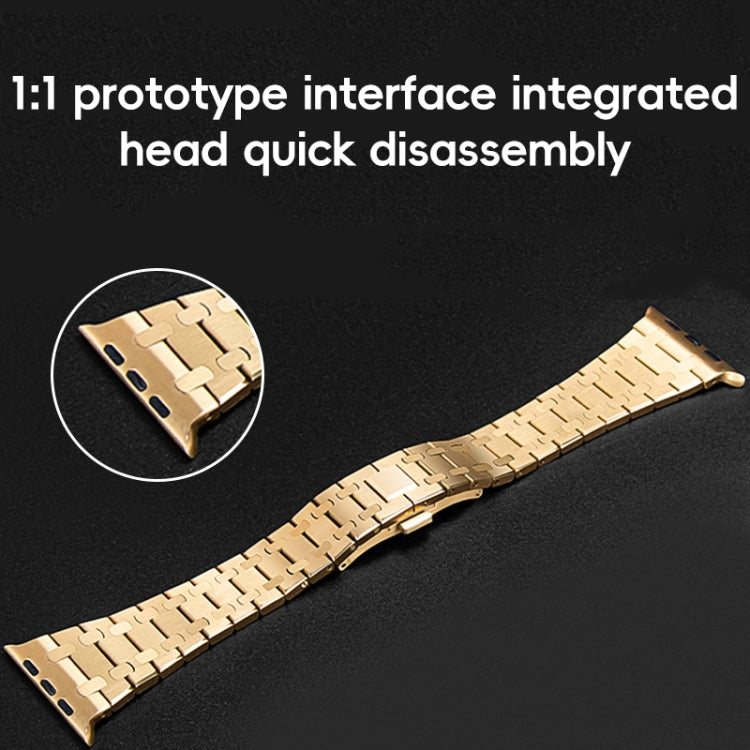 For Apple Watch SE 40mm PG94 Dual-link Modified Stainless Steel Watch Band(Silver) - free shipping - PMC TechLife - Order now!