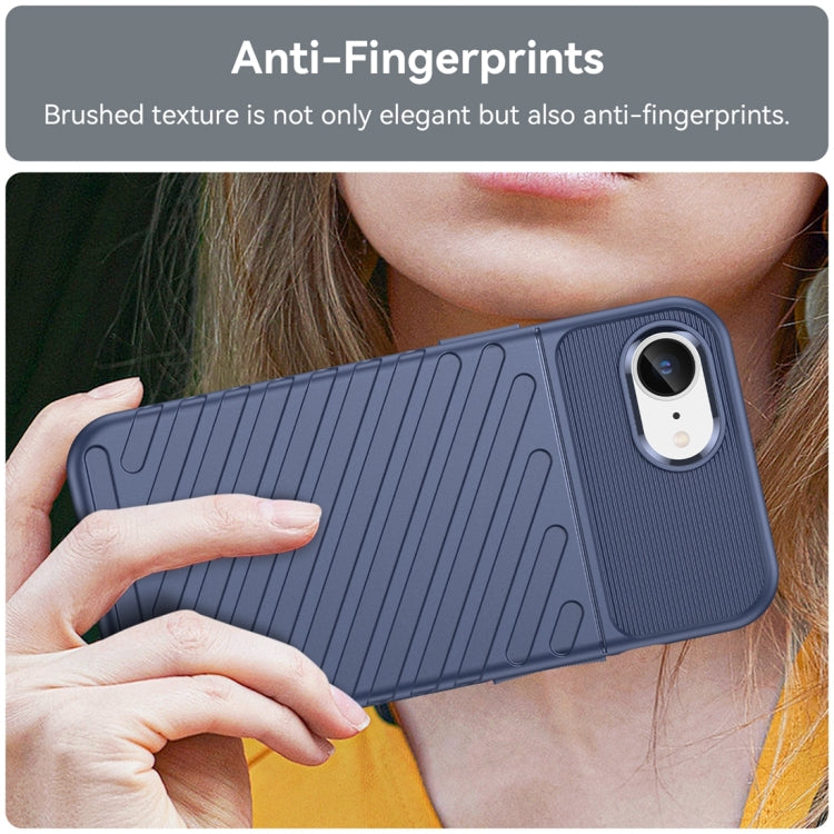 For iPhone SE 2024 Thunderbolt Shockproof Soft TPU Phone Case(Blue) - More iPhone Cases by PMC TechLife | Online Shopping South Africa | PMC TechLife | Buy Now Pay Later Mobicred