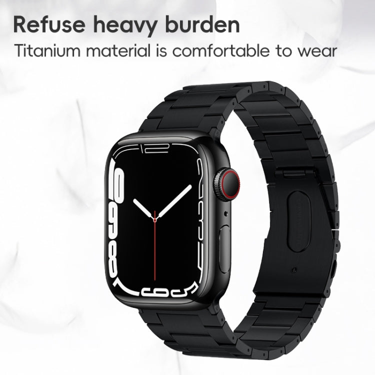 For Apple Watch 42mm PG63 Three-Bead Protrusion Titanium Metal Watch Band(Silver) - free shipping - PMC TechLife - Order now!