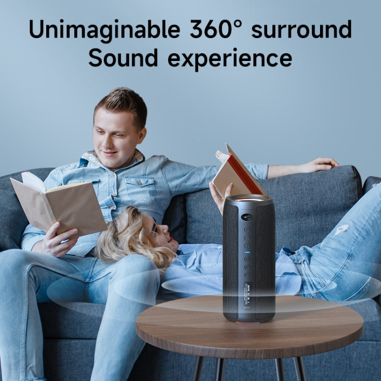 Zealot S51 Pro Shocking Bass Bluetooth Speaker with Colorful Light(Black) - free shipping - PMC Jewellery - Order now!