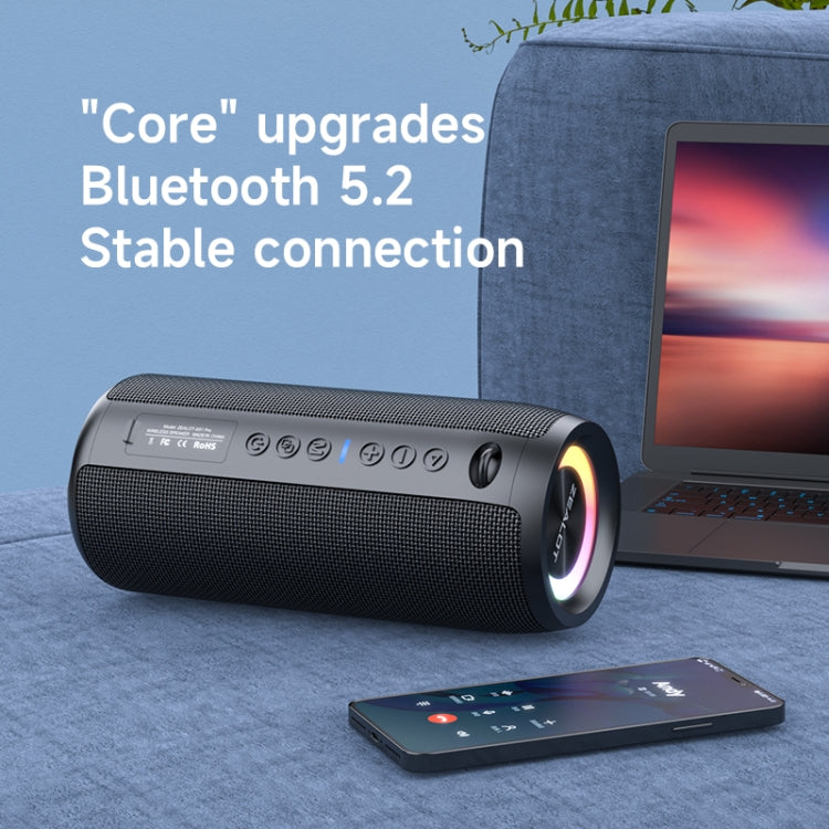 Zealot S51 Pro Shocking Bass Bluetooth Speaker with Colorful Light(Grey) - free shipping - PMC Jewellery - Order now!