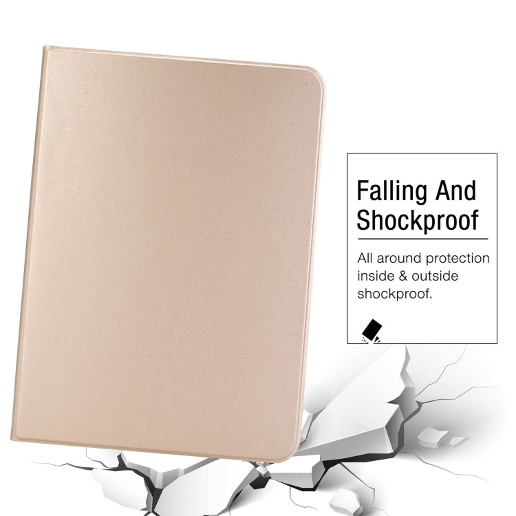 For iPad Pro 13 2024 Stretch Voltage Plain Leather Smart Tablet Case(Gold) - iPad Pro 13 2024 Cases by PMC TechLife | Online Shopping South Africa | PMC TechLife | Buy Now Pay Later Mobicred