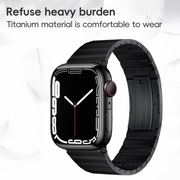 For Apple Watch SE 40mm PG65 Single Bead Bamboo Joint Spring Bars Titanium Metal Watch Band(Graphite Black) - free shipping - PMc TechLife - Order now!