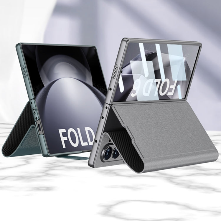 For Samsung Galaxy Z Fold6 GKK Integrated Flip Leather Phone Case(Titanium Grey) - free shipping - PMC Jewellery - Order now!