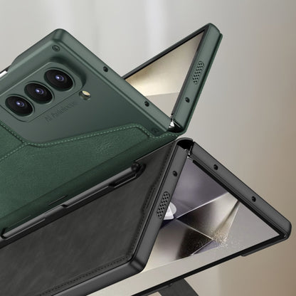 For Samsung Galaxy Z Fold6 GKK Integrated Armor Flip Leather Case with Pen Slot, Stylus Not Included(Green) - Galaxy Z Fold6 5G Cases by GKK | Online Shopping South Africa | PMC Jewellery | Buy Now Pay Later Mobicred