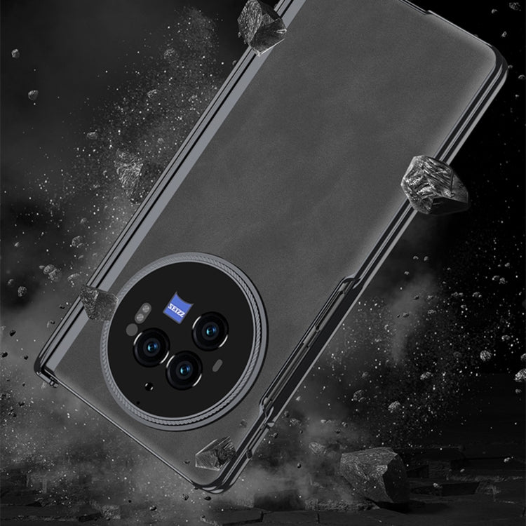 For vivo X Fold3 GKK Integrated Magnetic Fold Hinge Leather Shockproof Phone Case(Matte Brown) - free shipping - PMC Jewellery - Order now!