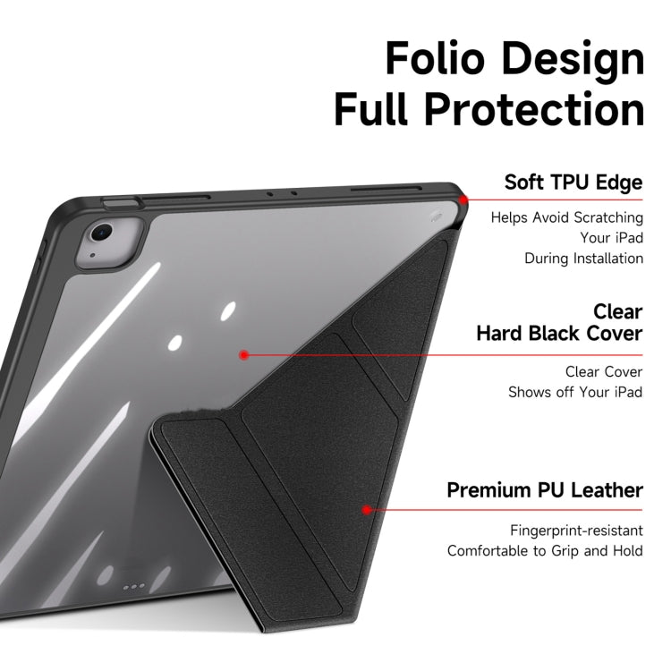 For iPad Air 13 2024 / 2025 DUX DUCIS Magi Series Smart Leather Tablet Case(Black) - iPad Air 13 2025 / 2024 Cases by DUX DUCIS | Online Shopping South Africa | PMC TechLife | Buy Now Pay Later Mobicred
