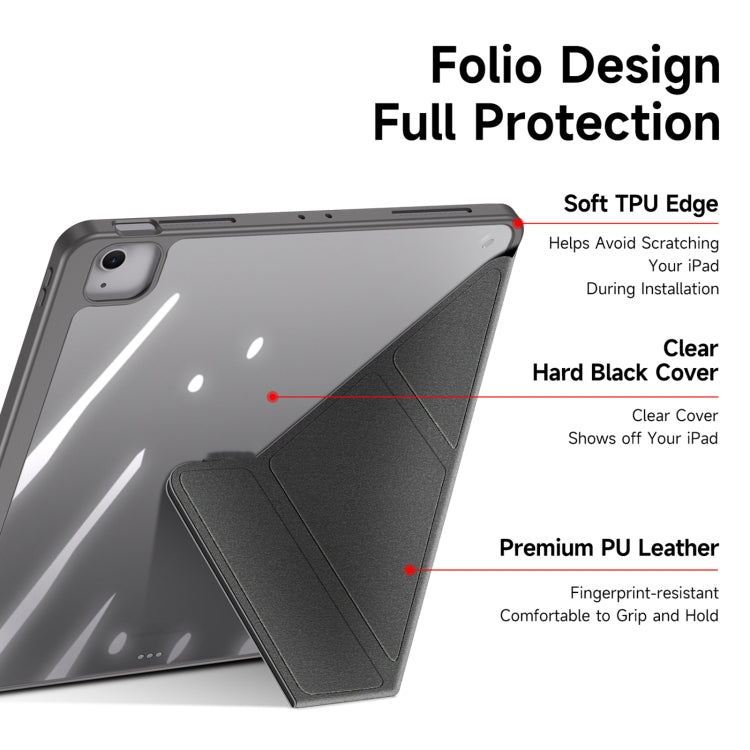 For iPad Air 13 2024 / 2025 DUX DUCIS Magi Series Smart Leather Tablet Case(Grey) - free shipping - PMC TechLife - Order now!