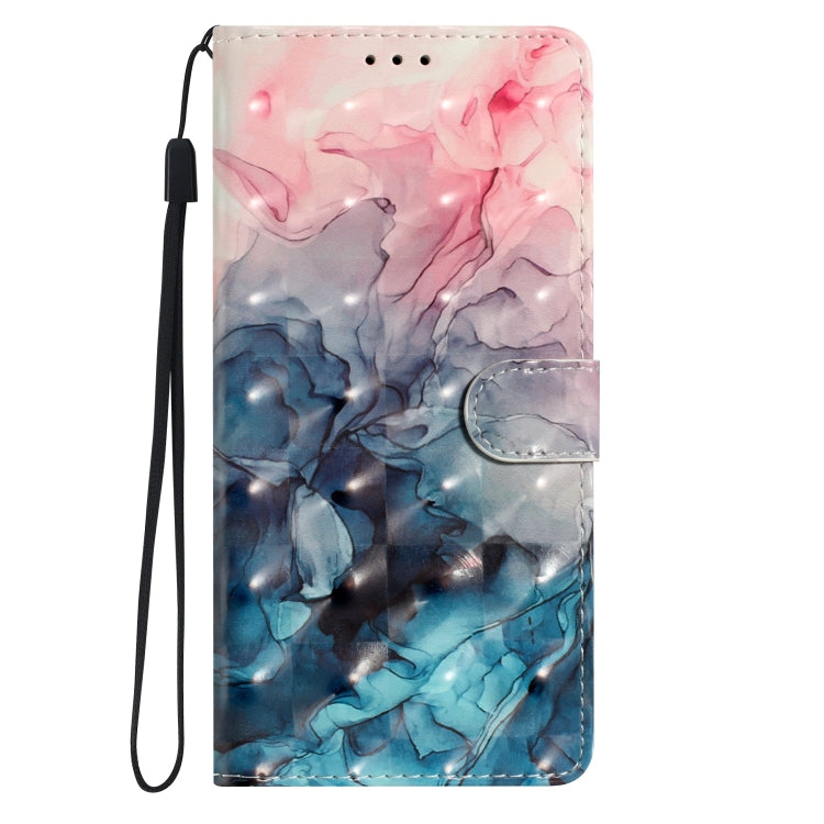 For Motorola Moto G Stylus 5G 2024 3D Pattern Leather Phone Case(3D Pink Blue Marble) - free shipping - PMC Jewellery - Order now!