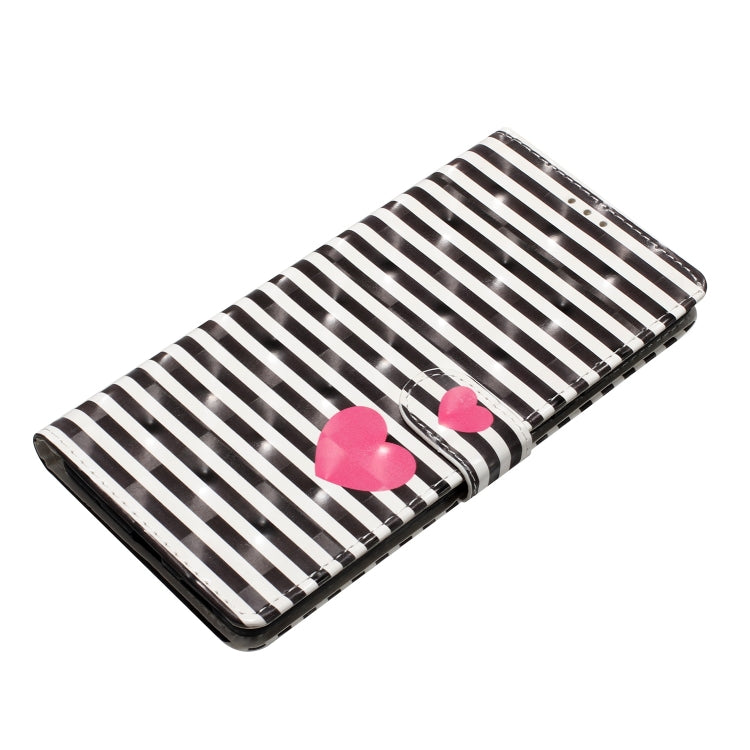 For Motorola Moto G Stylus 5G 2024 3D Pattern Leather Phone Case(Striped Heart) - Motorola Cases by PMC Jewellery | Online Shopping South Africa | PMC Jewellery | Buy Now Pay Later Mobicred