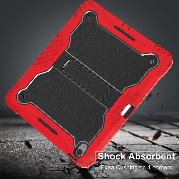 For iPad Air 13 2024 Shockproof Silicone Hybrid PC Tablet Case with Holder(Black + Red) - iPad Air 13 2025 / 2024 Cases by PMC TechLife | Online Shopping South Africa | PMC TechLife | Buy Now Pay Later Mobicred