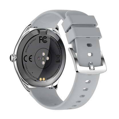 MT55 1.43 inch AMOLED HD Screen Ultra-thin Smart Call Health Watch, Silicone Strap(Silver Grey) - Smart Watches by PMC Jewellery | Online Shopping South Africa | PMC Jewellery | Buy Now Pay Later Mobicred