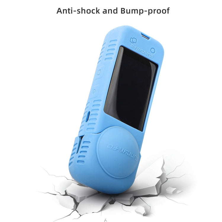 For Insta360 X4 Sunnylife Silicone Shockproof Case Lens Cover(Transparent) - Case & Bags by Sunnylife | Online Shopping South Africa | PMC TechLife | Buy Now Pay Later Mobicred