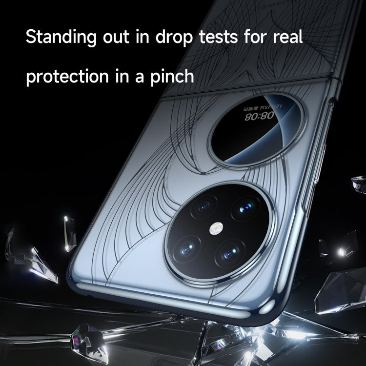 For Huawei Pocket 2 SULADA Electroplated Laser Engraving Texture PC Phone Case(Black) - Huawei Cases by SULADA | Online Shopping South Africa | PMC TechLife | Buy Now Pay Later Mobicred