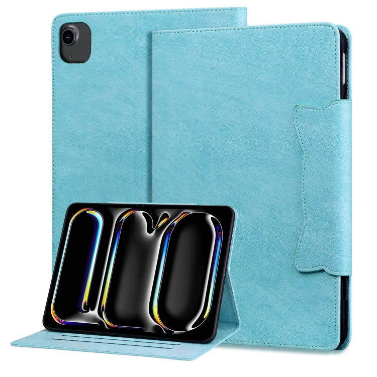 For iPad Air 11 2024 / Air 5 / Air 4 Cat Buckle Leather Smart Tablet Case(Sky Blue) - iPad Air 11 2024 Cases by PMC Jewellery | Online Shopping South Africa | PMC Jewellery | Buy Now Pay Later Mobicred