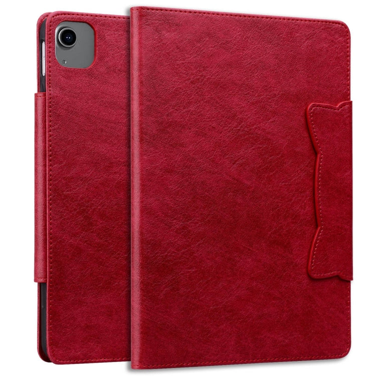 For iPad Air 13 2025 / 2024 Cat Buckle Leather Smart Tablet Case(Red) - free shipping - PMC TechLife - Order now!