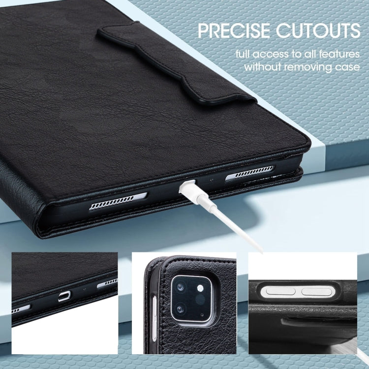 For iPad Pro 13 2024 Cat Buckle Leather Smart Tablet Case(Black) - iPad Pro 13 2024 Cases by PMC Jewellery | Online Shopping South Africa | PMC Jewellery | Buy Now Pay Later Mobicred