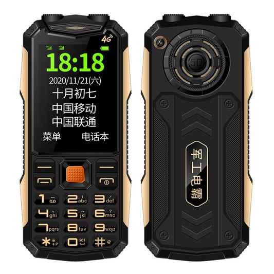 K1+ 4G Elder Rugged Phone, 2.6 inch, 1500mAh Battery, LED Flashlight, Network: 4G, Dual SIM, SOS, Plug:EU Plug(Black) - Others by PMC Jewellery | Online Shopping South Africa | PMC Jewellery | Buy Now Pay Later Mobicred