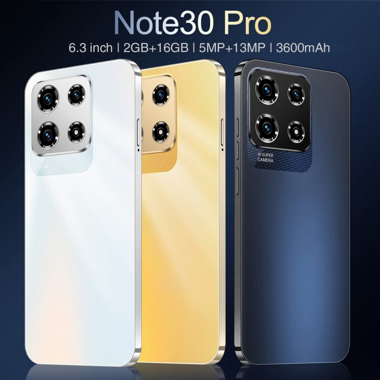 SDT86 / Note30 Pro, 2GB+16GB, 6.3 inch Screen, Face Identification, Android 10.0 MTK6737 Quad Core, Network: 4G, Dual SIM(Black) -  by PMC TechLife | Online Shopping South Africa | PMC TechLife | Buy Now Pay Later Mobicred