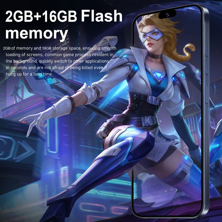 ZPT95 / i15 Pro Max, 2GB+16GB, 6.3 inch Screen, Face Identification, Android 8.1 SC7731 Quad Core, Network: 5G, Dual SIM(White) -  by PMC TechLife | Online Shopping South Africa | PMC TechLife | Buy Now Pay Later Mobicred