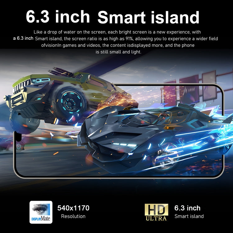 ZPT95 / i15 Pro Max, 2GB+16GB, 6.3 inch Screen, Face Identification, Android 8.1 SC7731 Quad Core, Network: 5G, Dual SIM(Blue) -  by PMC TechLife | Online Shopping South Africa | PMC TechLife | Buy Now Pay Later Mobicred
