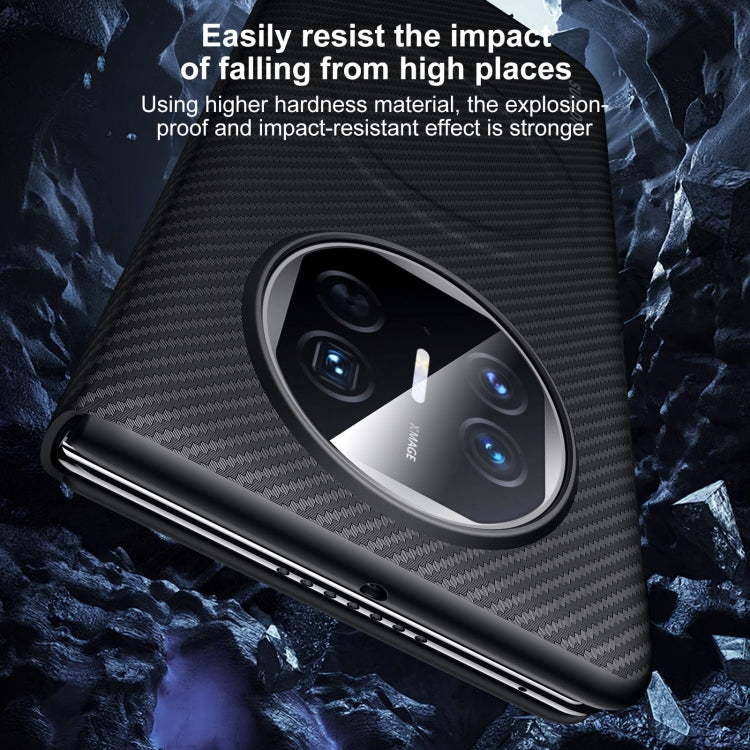For Huawei Mate X5 SULADA Kevlar 600D Texture Smart Window Leather Phone Case(Black) - Huawei Cases by SULADA | Online Shopping South Africa | PMC TechLife | Buy Now Pay Later Mobicred