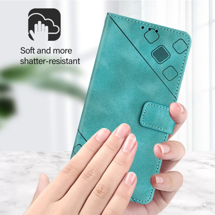 For Blackview Wave 6C Skin Feel Embossed Leather Phone Case(Green) - More Brand by PMC Jewellery | Online Shopping South Africa | PMC Jewellery | Buy Now Pay Later Mobicred