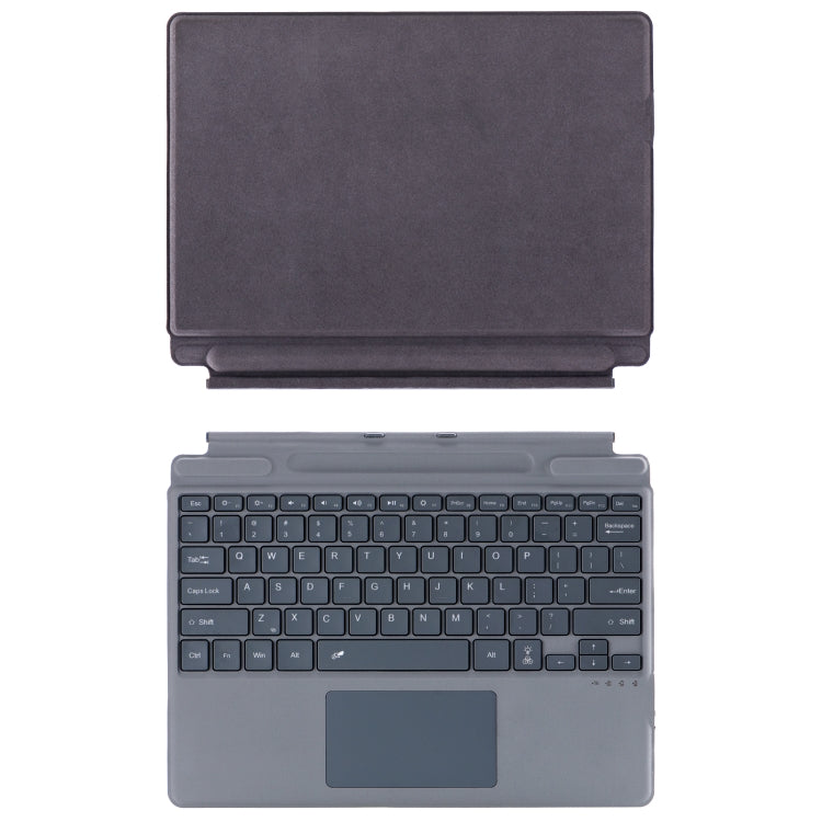 For Microsoft Surface Pro 10 / Pro 9 2089D Backlight Wireless Bluetooth Keyboard Leather Case with Touchpad(Grey) - Others Keyboard by PMC Jewellery | Online Shopping South Africa | PMC Jewellery | Buy Now Pay Later Mobicred