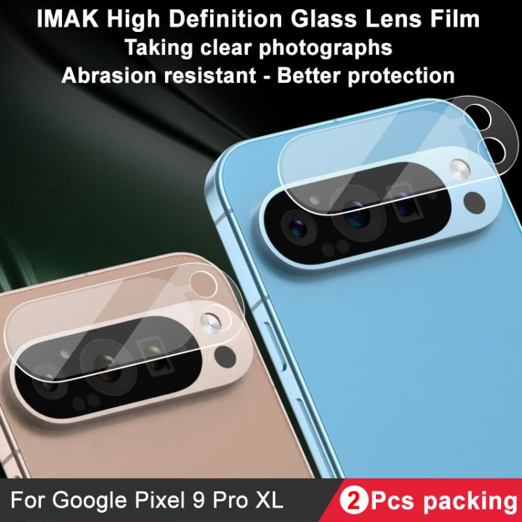 For Google Pixel 9 Pro XL 2pcs/Set imak HD Glass Rear Camera Lens Film - Other by imak | Online Shopping South Africa | PMC TechLife | Buy Now Pay Later Mobicred