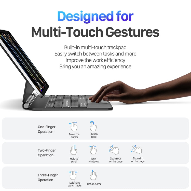 DUX DUCIS MK Series Floating Magnetic Keyboard Tablet Leather Case For iPad Pro 11 2024(Black) - free shipping - PMC TechLife - Order now!