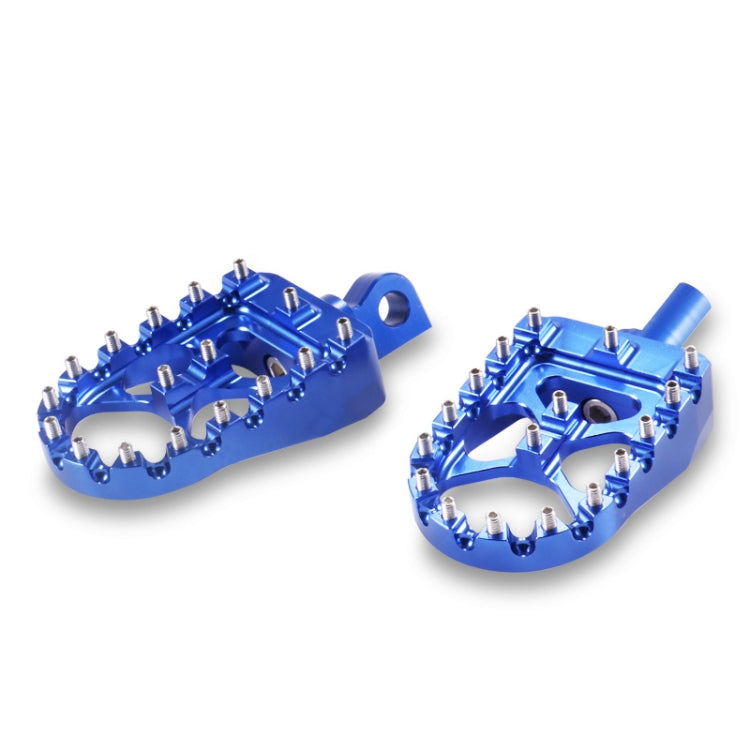 Motorcycle Modification Pedal Set Wide Fat Footpegs Foot Pegs for Harley (Blue) - Others by PMC Jewellery | Online Shopping South Africa | PMC Jewellery | Buy Now Pay Later Mobicred