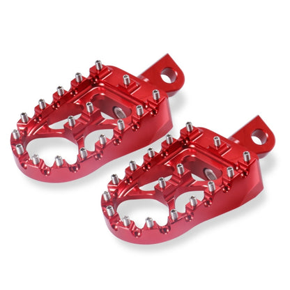 Motorcycle Modification Pedal Set Wide Fat Footpegs Foot Pegs for Harley (Red) - Others by PMC Jewellery | Online Shopping South Africa | PMC Jewellery | Buy Now Pay Later Mobicred