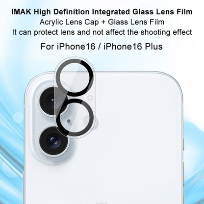 For iPhone 16 / 16 Plus imak High Definition Integrated Glass Lens Film - iPhone 16 Tempered Glass by imak | Online Shopping South Africa | PMC Jewellery | Buy Now Pay Later Mobicred