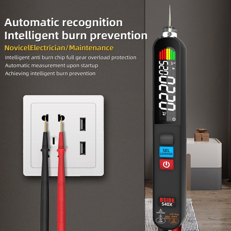 BSIDE S40X Voltage Leakage Detection Digital Multimeter - Digital Multimeter by BSIDE | Online Shopping South Africa | PMC TechLife | Buy Now Pay Later Mobicred