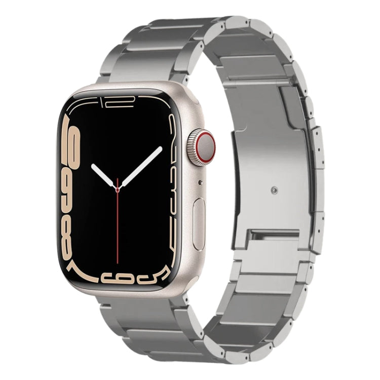 For Apple Watch Series 7 41mm Titanium Metal Watch Band(Silver) - free shipping - PMC TechLife - Order now!