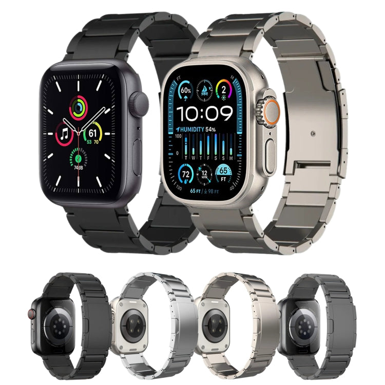 For Apple Watch SE 2023 40mm Titanium Metal Watch Band(Silver) - free shipping - PMC TechLife - Order now!