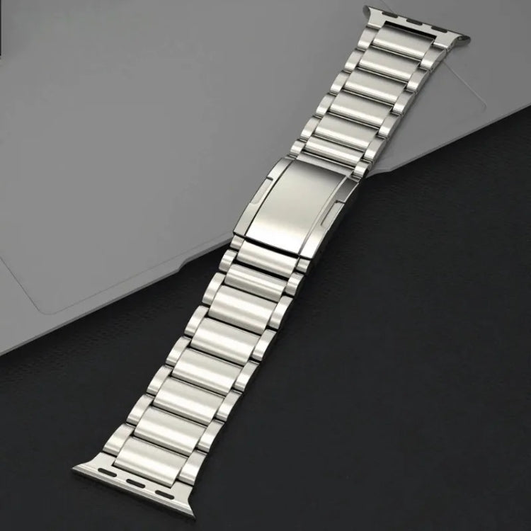 For Apple Watch SE 2023 44mm Titanium Metal Watch Band(Silver) - free shipping - PMC TechLife - Order now!