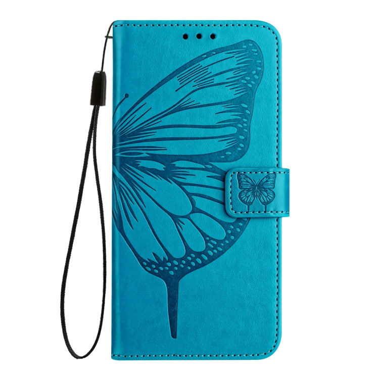For Ulefone Note 14 Embossed Butterfly Leather Phone Case(Blue) - Ulefone Cases by PMC Jewellery | Online Shopping South Africa | PMC Jewellery | Buy Now Pay Later Mobicred