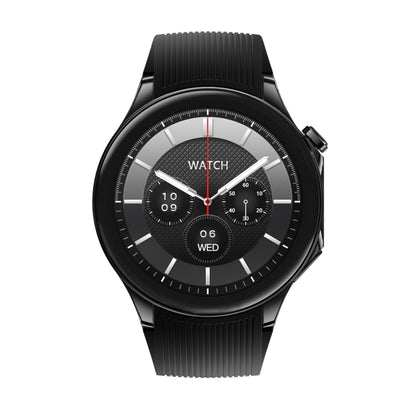 HD Watch X 1.43 inch IP68 BT5.3 Sport Smart Watch, Support Bluetooth Call / Sleep / Blood Oxygen / Heart Rate / Blood Pressure Health Monitor(Black Steel + Black Silicone Strap) - Smart Watches by PMC Jewellery | Online Shopping South Africa | PMC Jewellery | Buy Now Pay Later Mobicred