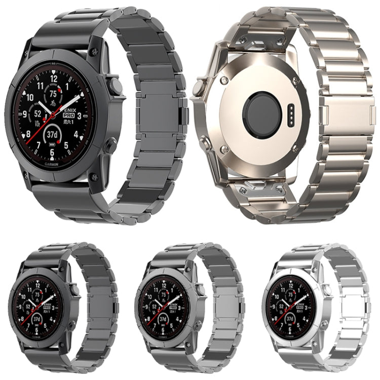 For Garmin Fenix 7 / Forerunner 965 22mm Three-Bead Magnetic Buckle Metal Quick Release Watch Band(Grey) - free shipping - PMc TechLife - Order now!