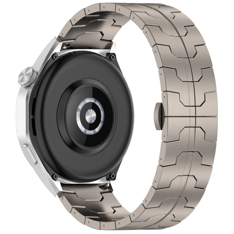 22mm Butterfly Buckle Titanium Alloy Watch Band(Grey) - free shipping - PMc TechLife - Order now!
