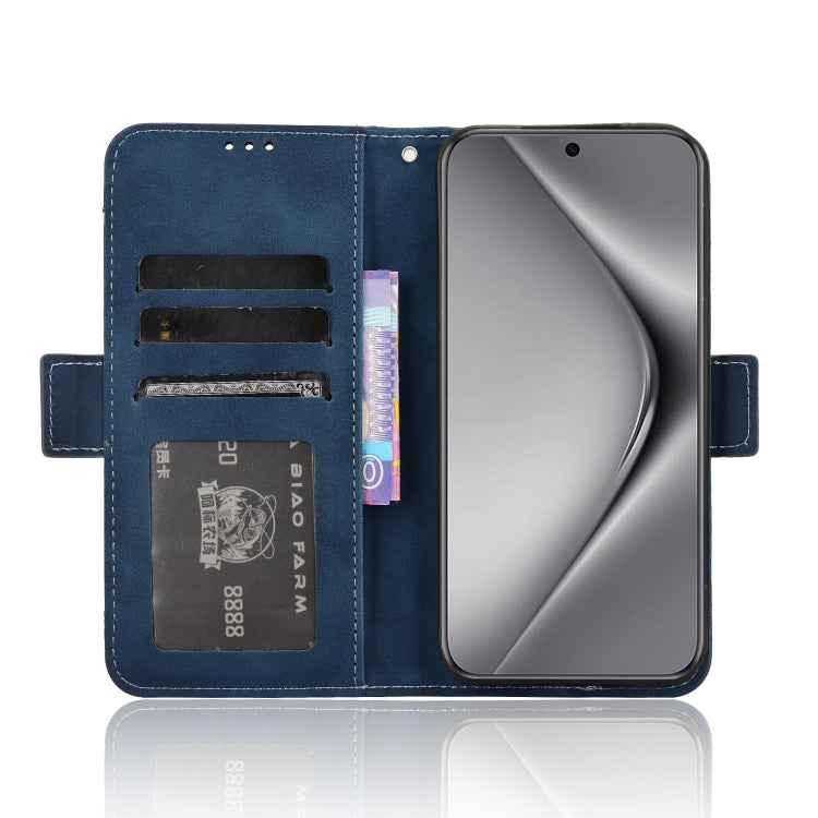 For Huawei Pura 70 Skin Feel Calf Texture Card Slots Leather Phone Case(Blue) - Huawei Cases by PMC Jewellery | Online Shopping South Africa | PMC Jewellery | Buy Now Pay Later Mobicred