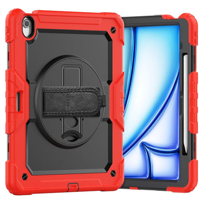 For iPad Air 13 2024 Silicone Hybrid PC Tablet Case with Shoulder Strap(Red) - iPad Air 13 2024 Cases by PMC Jewellery | Online Shopping South Africa | PMC Jewellery | Buy Now Pay Later Mobicred