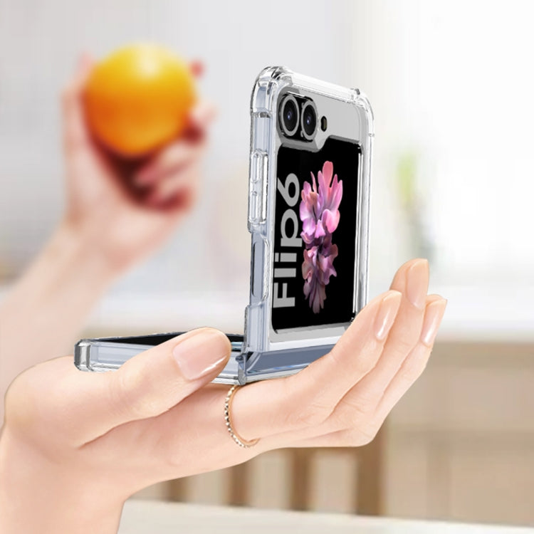 For Samsung Galaxy Z Flip6 GKK Airbag Full Coverage Phone Case with Tempered Film(Orange) - free shipping - PMC Jewellery - Order now!