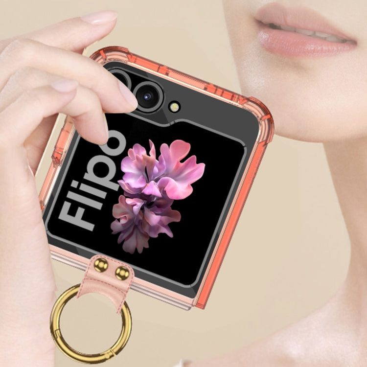 For Samsung Galaxy Z Flip6 / Flip7 FE GKK Airbag Ring Full Coverage Phone Case(Orange) - free shipping - PMC Jewellery - Order now!